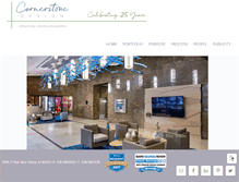 Tablet Screenshot of cornerstoneinteriordesign.com